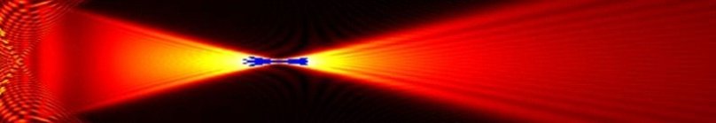 Simulated ultrasound beam